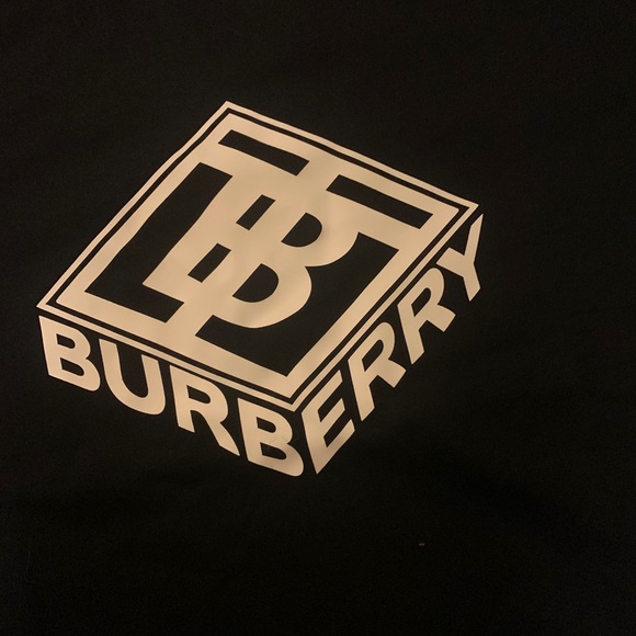 Burberry Black Tee Size Small - Picture 2 of 4